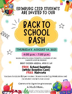 Back to School Bash/Celebracion de regreso a clase